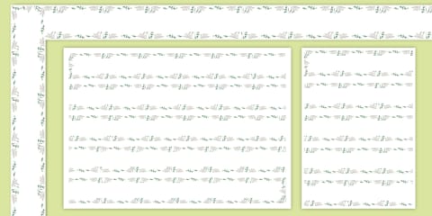 Colourful Botanical Themed Lowercase Letters Rhombus Display Shapes