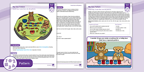Pattern Matching Eyfs EYFS Nursery Maths Pattern: Making Patterns Together Play Tray ...