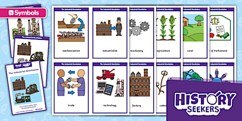 Twinkl Symbols: History Seekers KS2: The Industrial Revolution: AAC Mat