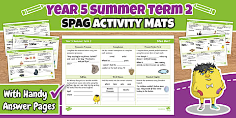 Year 5 Summer Term 1 SPaG Activity Mats