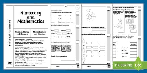 First Level Time Assessment First Level Numeracy and Mathematics Assessment - Time