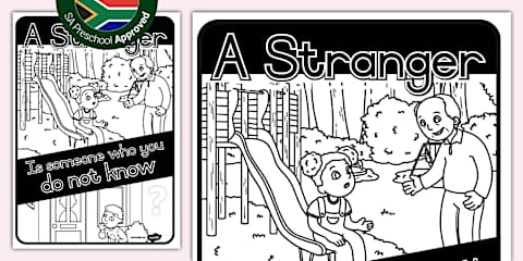 Stranger Sorting Preschool: Stranger Danger- Colouring Sheets