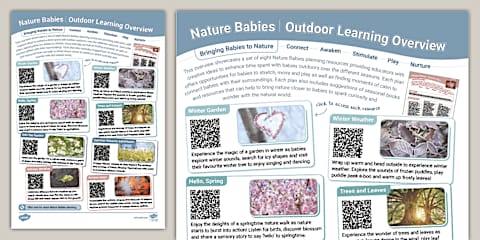 EYFS Nature Babies Outdoor Learning: Summer Sensory Adventures