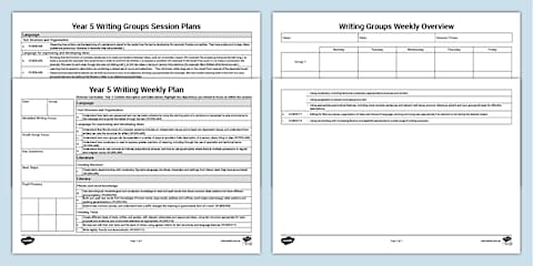 Year 2 Victorian Curriculum Guided Writing Session Planning Template