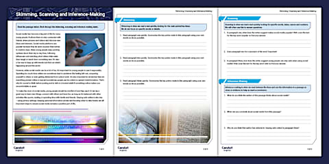 Scanning Strategy Worksheets Common Word Scanning Worksheet