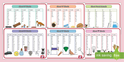 Short and Long Vowel Sound Display Poster Pack