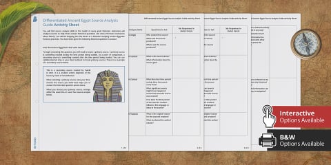 Ancient Egypt Lapbook Creation Pack