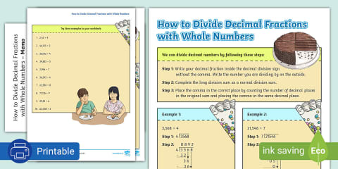 Grade 7 - Maths - How to Find the Fraction of a Whole Number - Activity ...