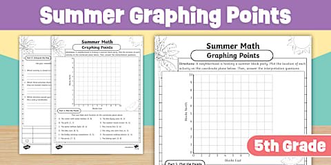 Google Spring Math Worksheets Fifth Grade Santa's Sleigh: Coordinate Plane Map Worksheet