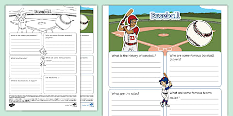 Baseball Rules Writing Template