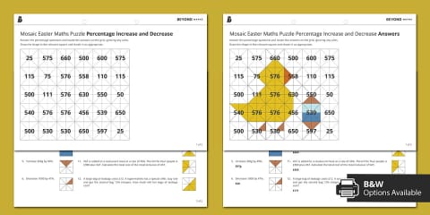 Maths Mosaic Order of Operations
