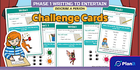 Phase 1 Writing: Writing to Entertain Describe a Place Challenge Cards
