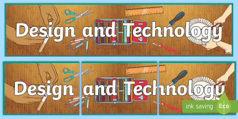 Design and Technology Title Display Lettering