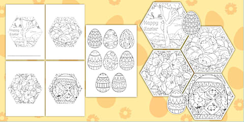 Easter Egg Mindfulness Collaborative Colouring Activity Pack