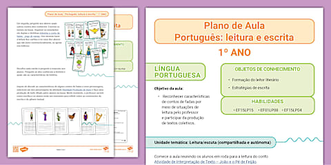Plano de aula 1º ano - Matemática: contagem e sequência