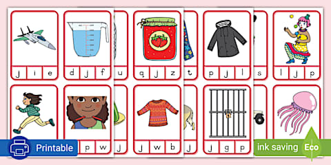 Grade R Phonics: Letter w Peg Card