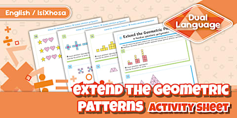 Grade 4 Maths - Term 3 - Extend the Geometric Patterns: Activity Sheet ...