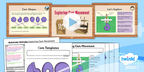 Automata Animals - Cam Templates Worksheet