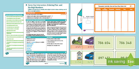Year 5 Maths Same-Day Intervention Plan: Counting On and Back in ...