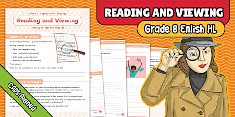 Grade 8 - English HL - Writing and Presenting Task with Rubric (CAPS ...