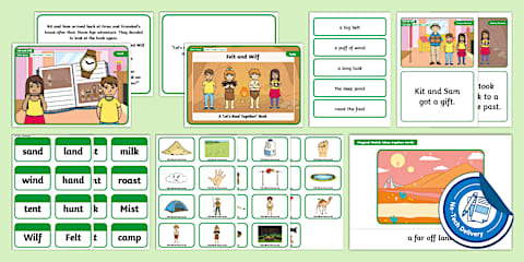 CVCC Words No-Tech Lesson Pack - Level 4 Week 1 Lesson 3