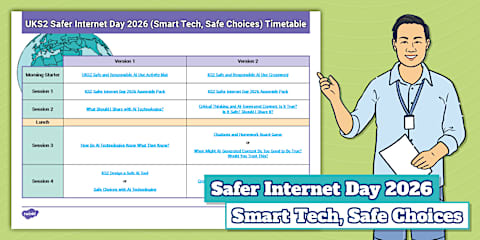 LKS2 Safer Internet Day 2026 (Smart Tech, Safe Choices) Timetable