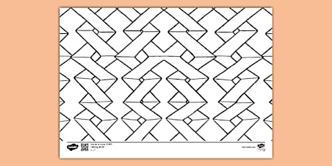 Circles and Triangles Pattern Colouring Maths Activity