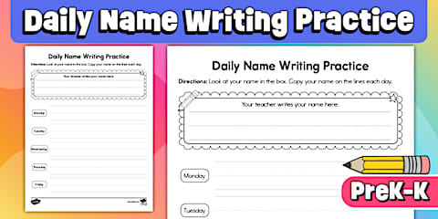 Summer Word and Picture Tracing Worksheets for PreK-K