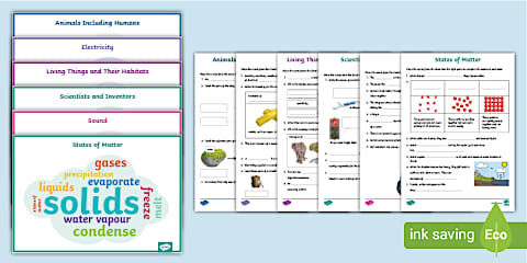 Science: Properties and Changes of Materials: Year 5 Tiered Vocabulary ...
