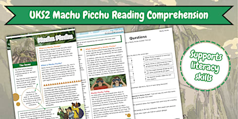 UKS2 Seven Wonders of the Modern World Reading Comprehension Pack