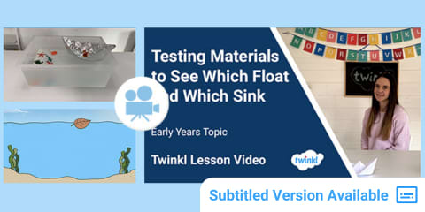 Floating Topic Everyday Items –Sink or Float? (Interactive Game)
