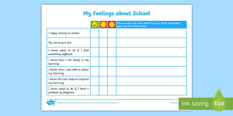 Pupil Voice KS2 School Satisfaction Questionnaire Form