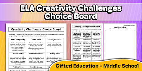 Project-Based Learning: Design a Board Game for Gifted Students