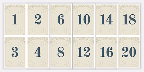 Celestial Themed Times Tables up to 12 Display Poster