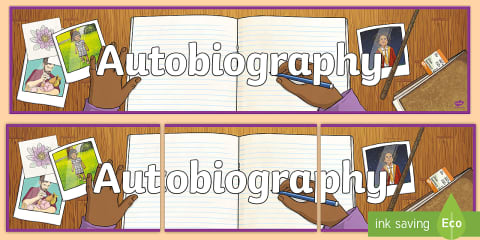 'Autobiographies' Display Lettering