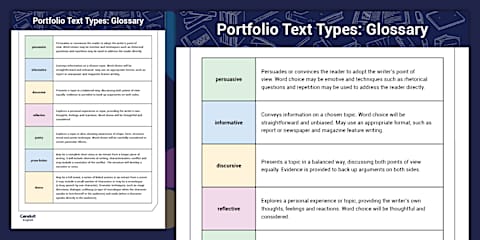 Text Type Template: Diary
