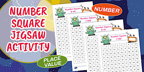 Square Numbers Board Game