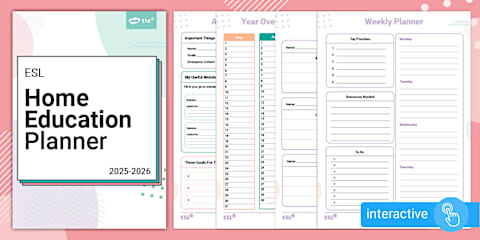 ESL Teacher Planner 2025-2026