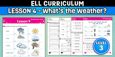 ELL Curriculum: Level 4, Lesson 1 What's Your Favorite Subject? Worksheet