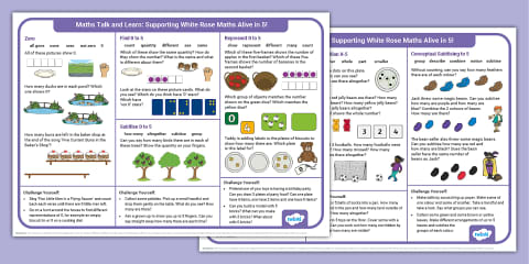 EYFS Maths Talk and Learn: Supporting White Rose Maths Growing 6, 7, 8