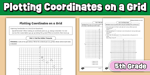 Fifth Grade Coordinate Plane Mystery Picture Activity
