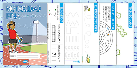 Cuadernillo de grafomotricidad - control del lápiz