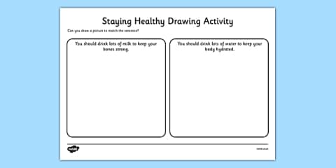 All About Me Writing Activities: Staying Healthy