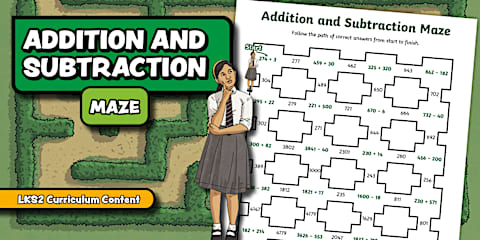 UKS2 Addition and Subtraction Maze