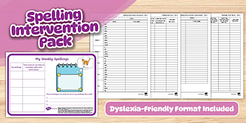 Pack 4 Dyslexia Intervention: Reading Fluency - Word Recognition