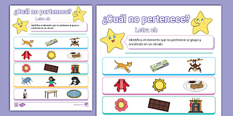 Guía de Trabajo: ¿Cuál No Pertenece? - Lula y sus Amigos