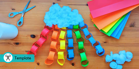 Spring Flowers Paper Chain