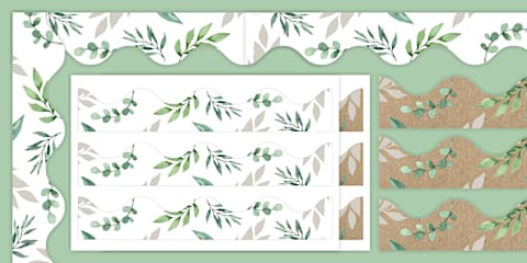 Muted Botanical Themed Acorn Posters