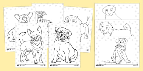 Dachshund Pencil Control Activity Sheet