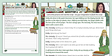 Finish the Travel Script Writing Template